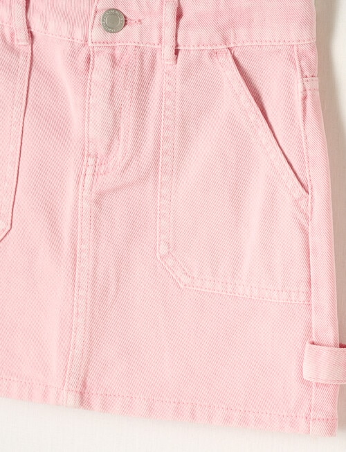Mac & Ellie Cargo Denim Skirt, Light Pink product photo View 03 L