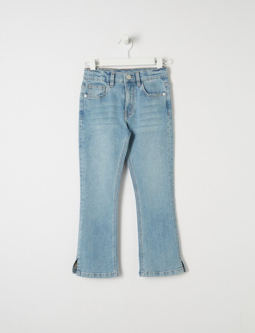 Mac & Ellie Flare Jeans, Mid Blue product photo