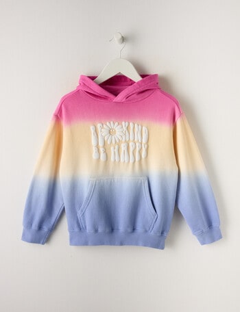Mac & Ellie Be Kind Pull-On Hoodie, Ombre Multi product photo
