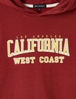 No Issue Hoodie California, Burgundy product photo View 02 S