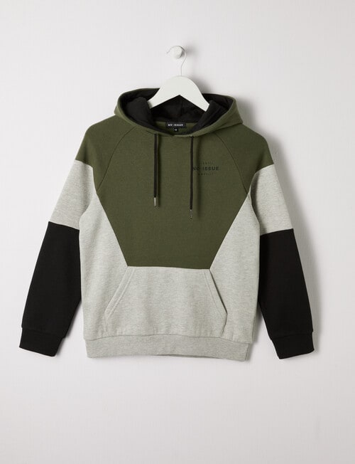 No Issue Hoodie, Spliced Olive product photo
