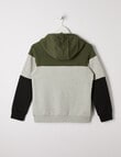 No Issue Hoodie, Spliced Olive product photo View 02 S