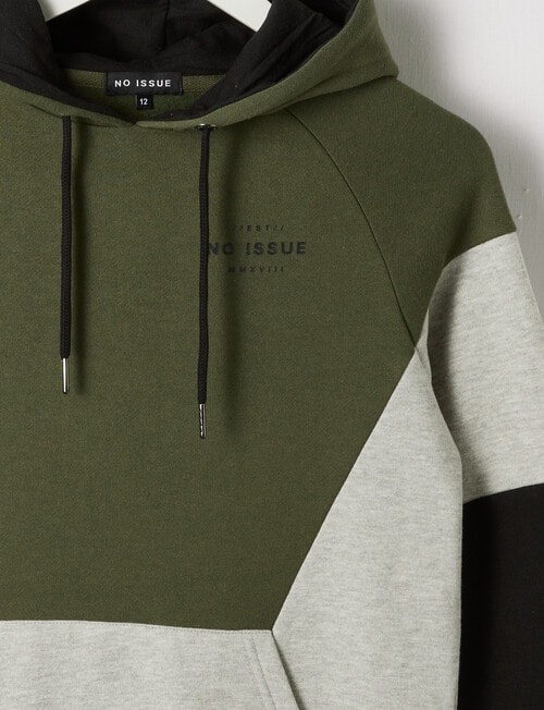 No Issue Hoodie, Spliced Olive product photo View 03 L