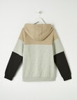 No Issue Spliced Hoodie, Taupe product photo View 04 S
