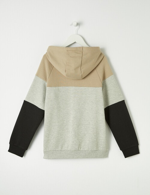 No Issue Spliced Hoodie, Taupe product photo View 04 L