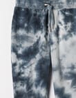 No Issue Tie Dye Fleece Trackpant, Grey product photo View 03 S