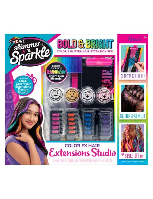Shimmer & Sparkle Colour FX Hair Extensions Studio - Arts & Crafts