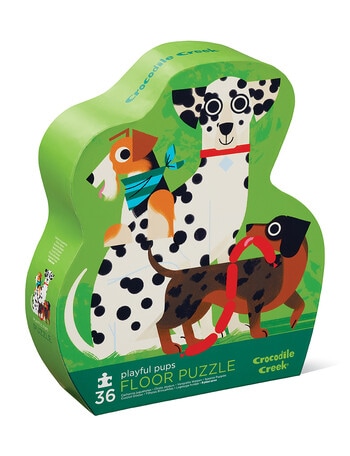Crocodile Creek Crocodile Creek Puzzle, Playful Pups, 36-Piece product photo
