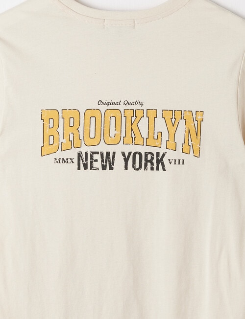 No Issue Short Sleeve Brooklyn T-Shirt, Latte product photo View 02 L