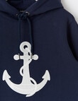 No Issue Anchor Hoodie, Navy product photo View 03 S