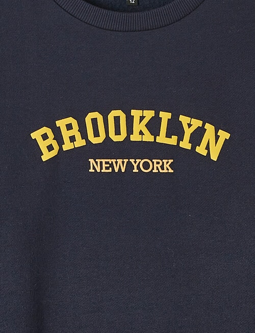 No Issue Brooklyn Crew Sweatshirt, Navy product photo View 02 L
