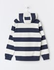 No Issue Stripe Hoodie, Navy & White product photo View 02 S