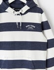 No Issue Stripe Hoodie, Navy & White product photo View 03 S