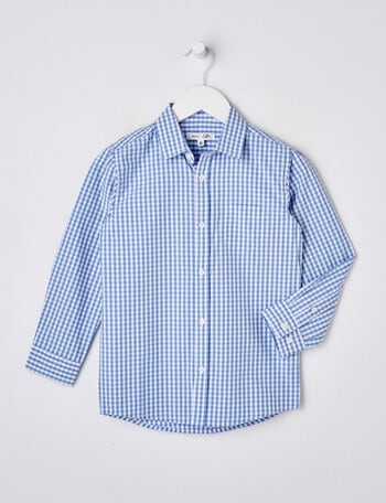 Mac & Ellie Formal Long Sleeve Shirt, Blue product photo