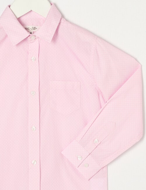 Mac & Ellie Geometric Long Sleeve Formal Shirt, Pink product photo View 02 L