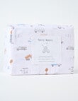 Teeny Weeny Flannelette Cot Fitted Sheet, 2-Pack, Travel product photo View 02 S