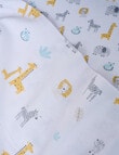 Teeny Weeny Flannelette Cot Fitted & Flat Sheet Set, Jungle product photo View 03 S