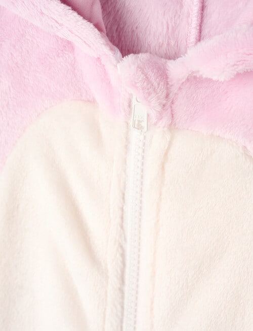 Sleep Mode Bunny Fluffy Pale Pink Onesie, Pale Pink, 2-8 product photo View 04 L
