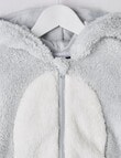 Sleep Mode Penguin Onesie, Soft Grey, 2-8 product photo View 03 S
