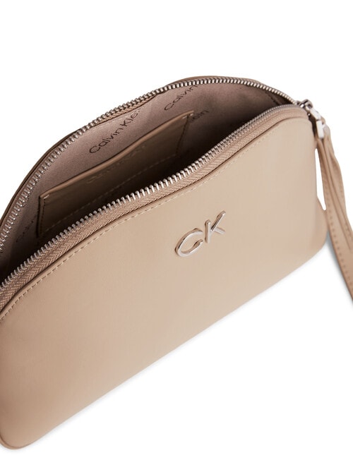Calvin Klein Re-Lock Seasonal Crossbody Bag Md, Silver Mink product photo View 03 L