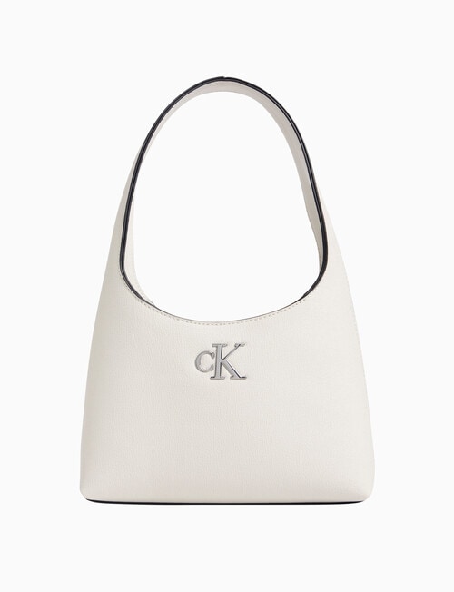 Calvin Klein Minimal Monogram Shoulder Bag, Stone product photo