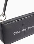 Calvin Klein Sculpted Mono Shoulder Pouch, Black product photo View 03 S