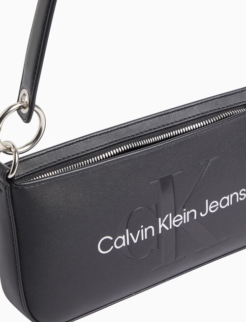 Calvin Klein Sculpted Mono Shoulder Pouch, Black product photo View 03 L
