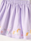 Mac & Ellie Unicorn Floral Cotton Skirt , Wisteria product photo View 02 S