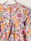 Mac & Ellie Long Sleeve Cotton Frill Floral Top, Vanilla product photo View 02 S