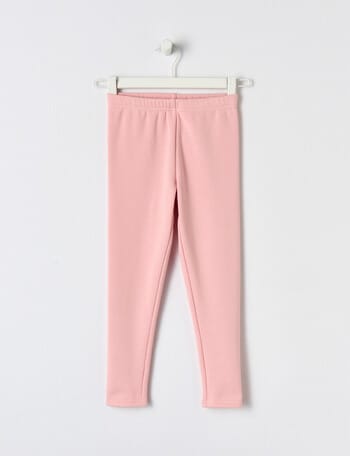 Mac & Ellie Full Length Fleece Legging, Dusty Pink product photo