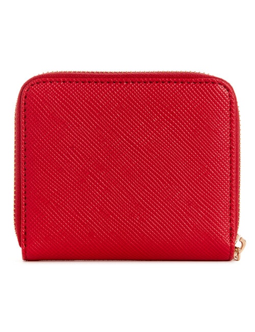 Guess Laurel Slg Small Zip Around, Red product photo View 02 L
