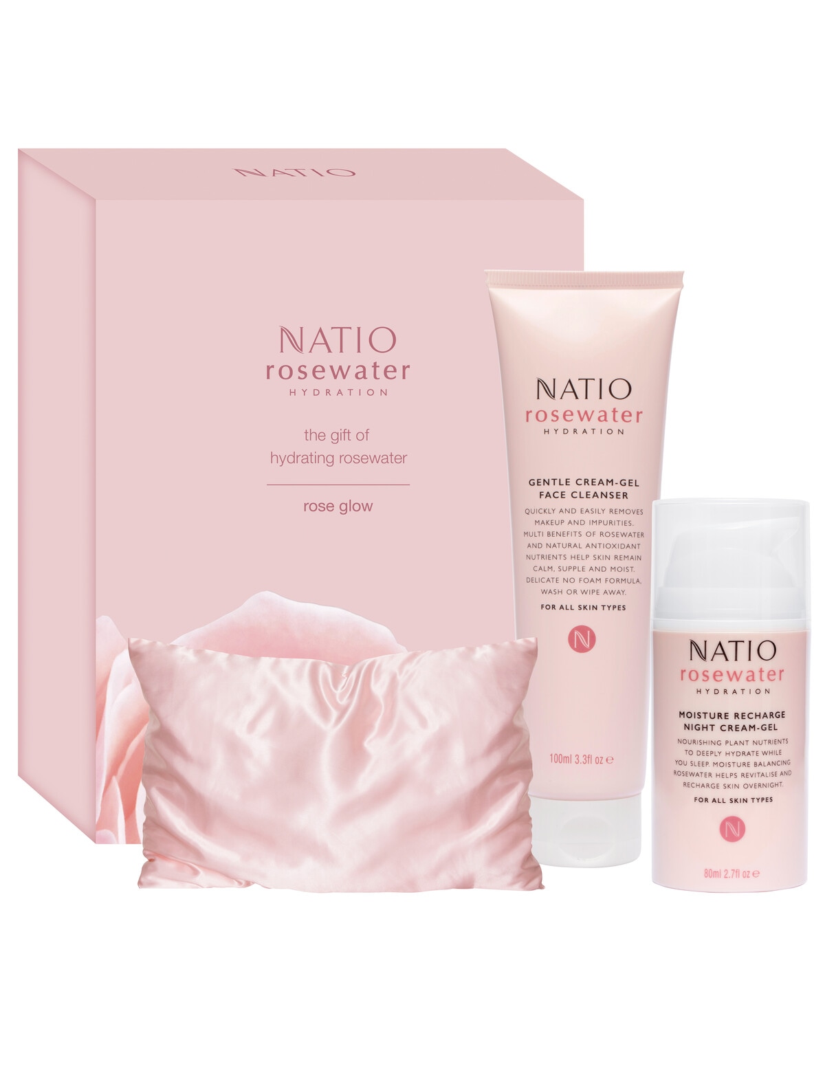 Natio Rosewater Rose Glow Gift Set Gift Sets
