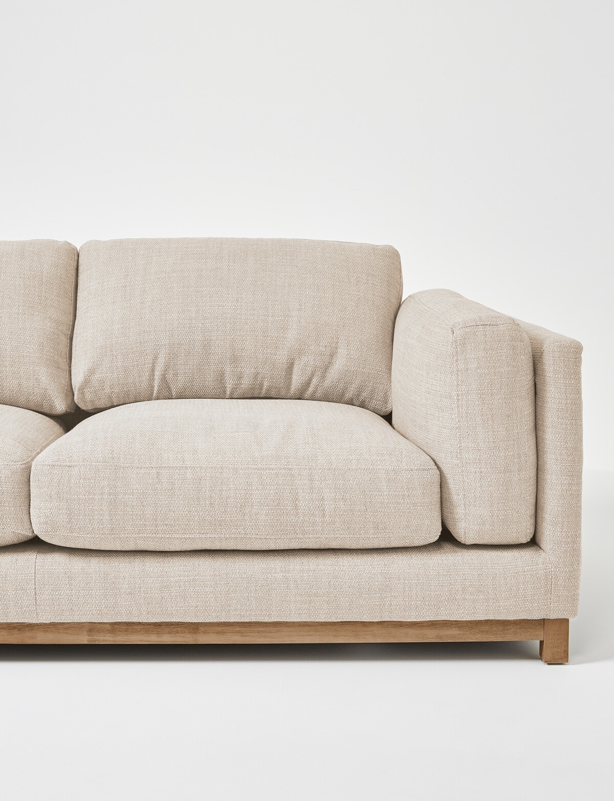 LUCA Furniture Venice Fabric 3 Seater Sofa - Sofas