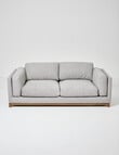 LUCA Furniture Venice Fabric 3 Seater Sofa, Grey product photo View 02 S