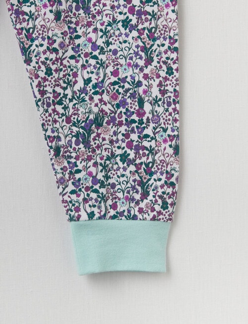 Sleep Mode Tail Bunny Knit Long Pyjama Set, Green product photo View 03 L