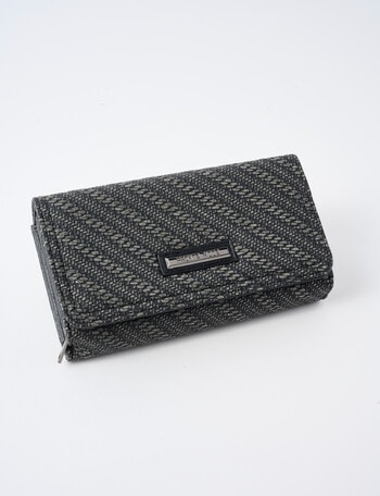 Pronta Moda Large Heidi Wallet, Black product photo