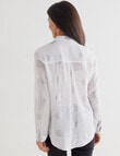 Ella J Classic Shirt, Silver Spot product photo View 02 S