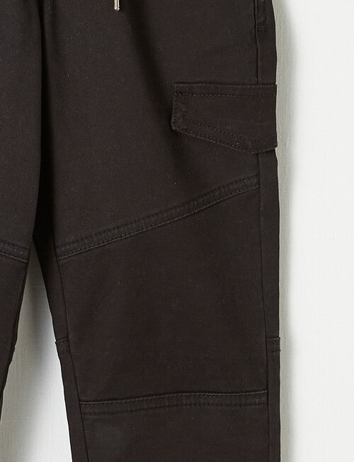 Mac & Ellie Cargo Jogger, Black product photo View 03 L