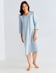 Ruby & Bloom V-neck Cotton Nightie, Mint Spot, 10-20 product photo View 03 S