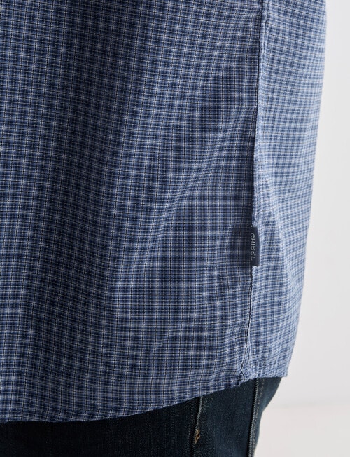 Chisel Mason Short Sleeve Shirt, Blue product photo View 04 L
