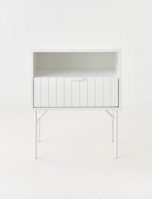 LUCA Siena Bedside Table, White product photo View 02 L