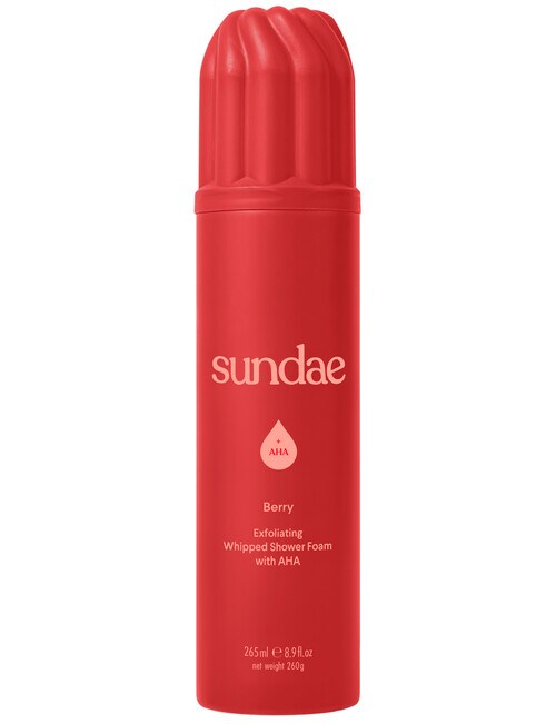 Sundae Berry Aha Whipped Exfoliating Shower Foam, 265ml Bath & Shower