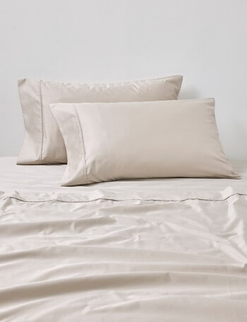 Kate Reed 800TC Egyptian Cotton Standard Pillowcase Pair, Natural product photo