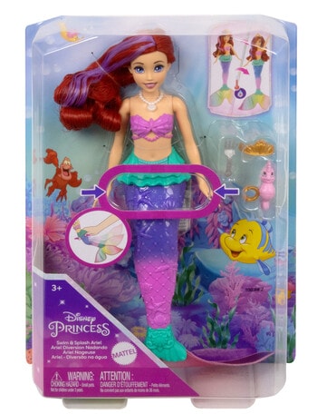Disney Princess Swim & Splash Ariel Doll product photo