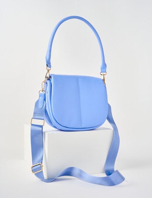 Whistle Accessories Isla Padded Shoulder Bag, Blue product photo View 02 L