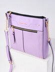 Boston + Bailey Stitch Detail Crossbody Bag, Lavender product photo View 03 S