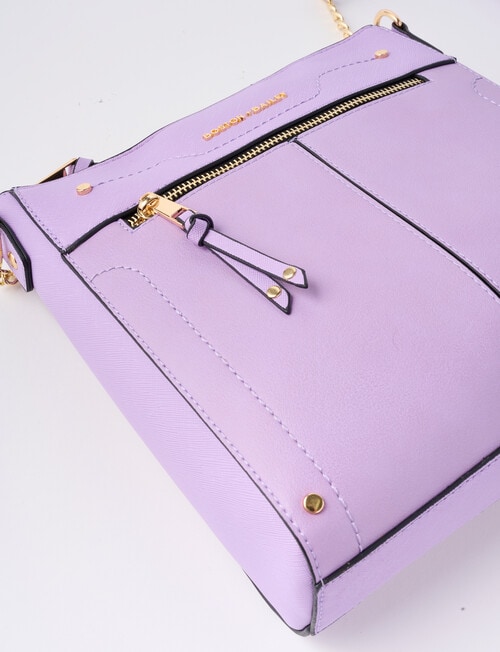 Boston + Bailey Stitch Detail Crossbody Bag, Lavender product photo View 05 L
