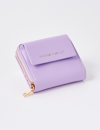 Boston + Bailey Small Wallet With Coin Pouch, Lavender product photo