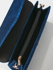 Harlow Textured Velvet Envelope Clutch, Navy product photo View 07 S