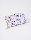 Boston + Bailey Leila Floral Printed Full Wallet, White product photo